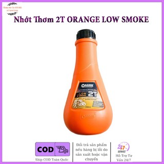 Nhớt thơm 2T cho xe 2 thì với mùi hương dễ chụi Orange Low Smoke 2T 700ml