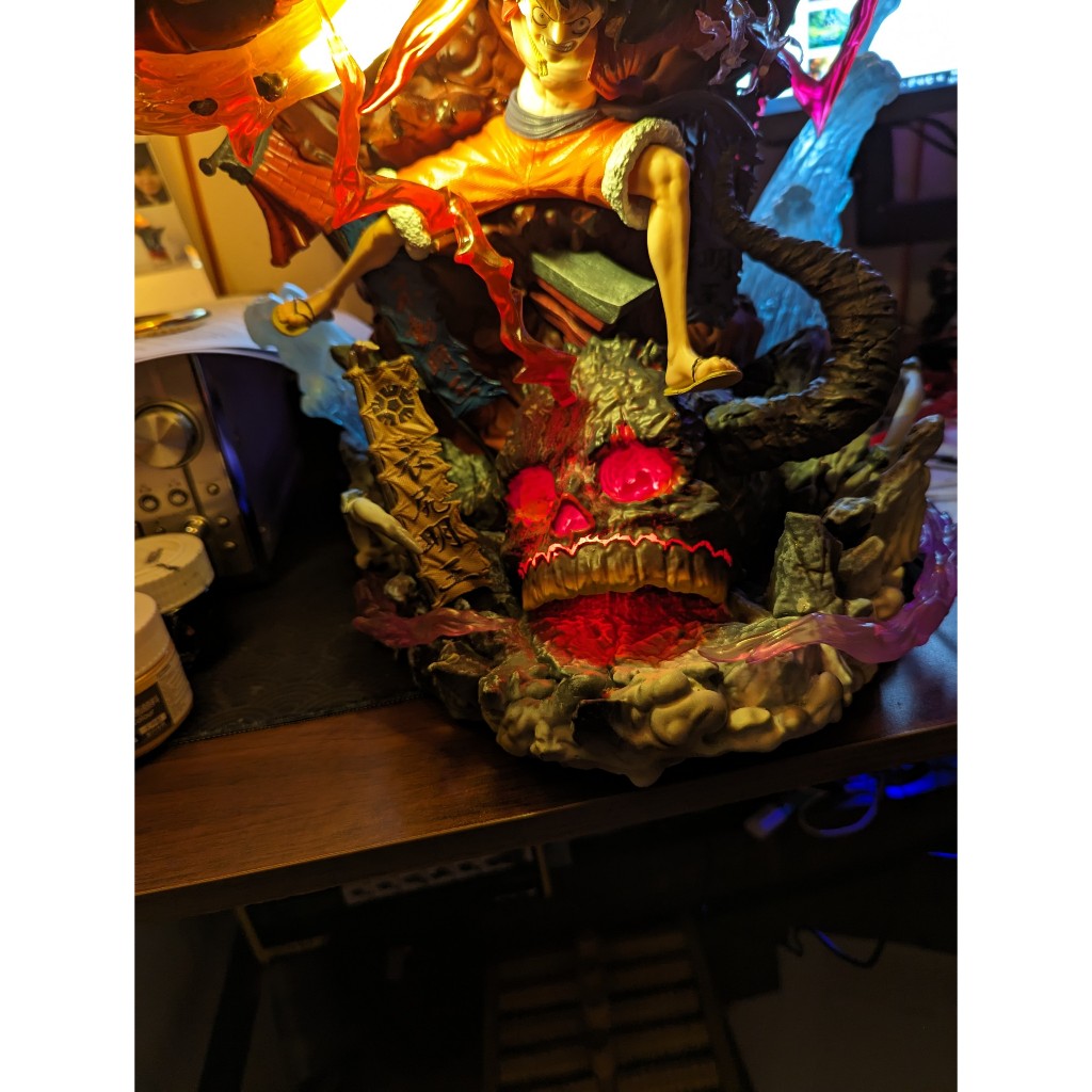 Mô Hình OnePiece Luffy RedRock Cao 60Cm Có Led Tặng Kèm Thêm Thẻ -Odaycomohinh.0