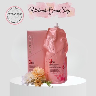 Kem duỗi ép tóc hoa anh đào 1 lần không cần dùng dập định hình lần 2 1000ml