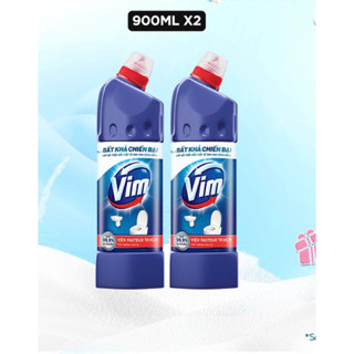 Combo 2 Nước Tẩy Bồn Cầu Vim Diệt Khuẩn (880ml/chai) - Xanh Biển