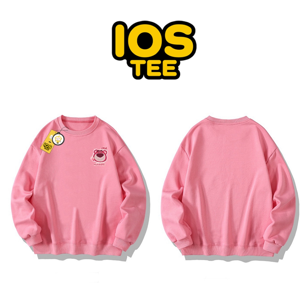 Áo nỉ Sweater da cá in hình Icon gấu Lotso có 5 màu cho các bạn teen IOSTEE