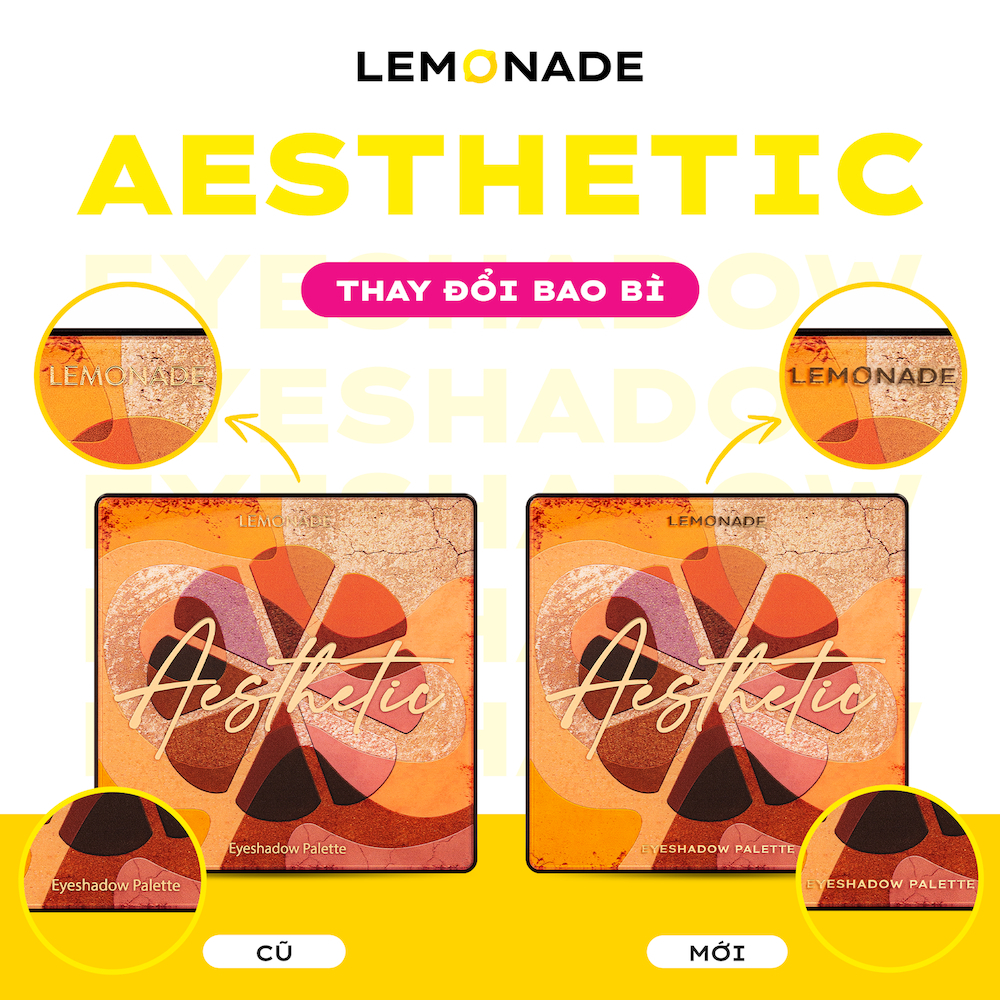 Phấn Mắt Lemonade Aesthetic Eyeshadow Palette 16 Ô 20.8g