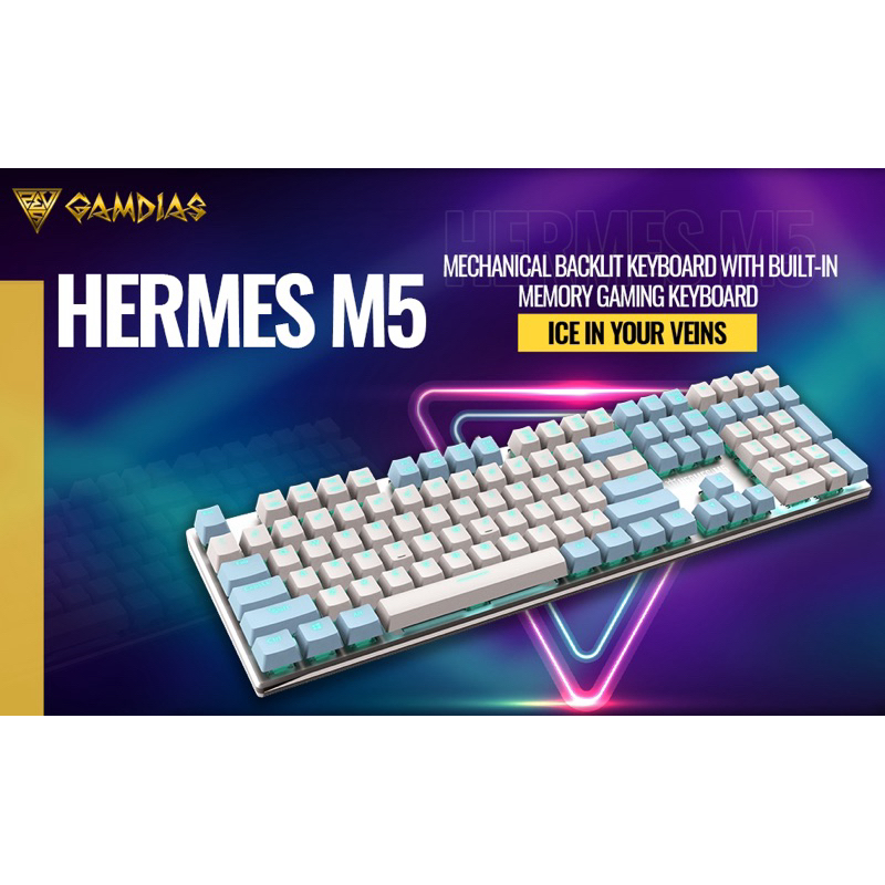 【 bàn phím cơ | fullbox chính hãng 】 GAMDIAS Hermes M5