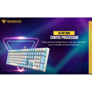 【 bàn phím cơ | fullbox chính hãng 】 GAMDIAS Hermes M5