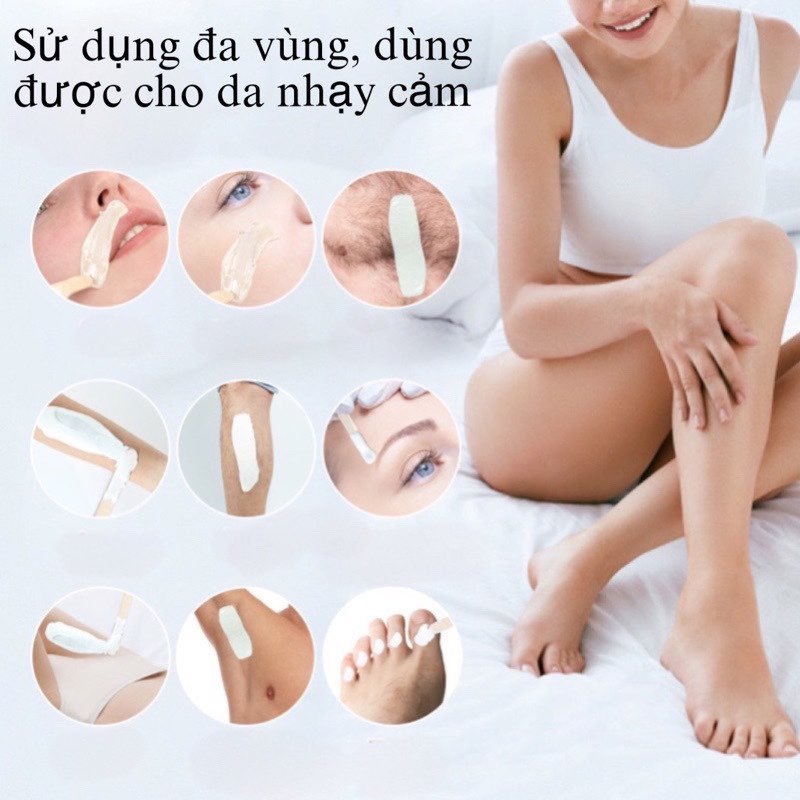 [ TẶNG 200G- CHE TÊN] 500G Sáp wax lông nóng sữa dừa cao cấp tẩy lông tay chân nách,dùng được cho da nhạy cảm Lyihome