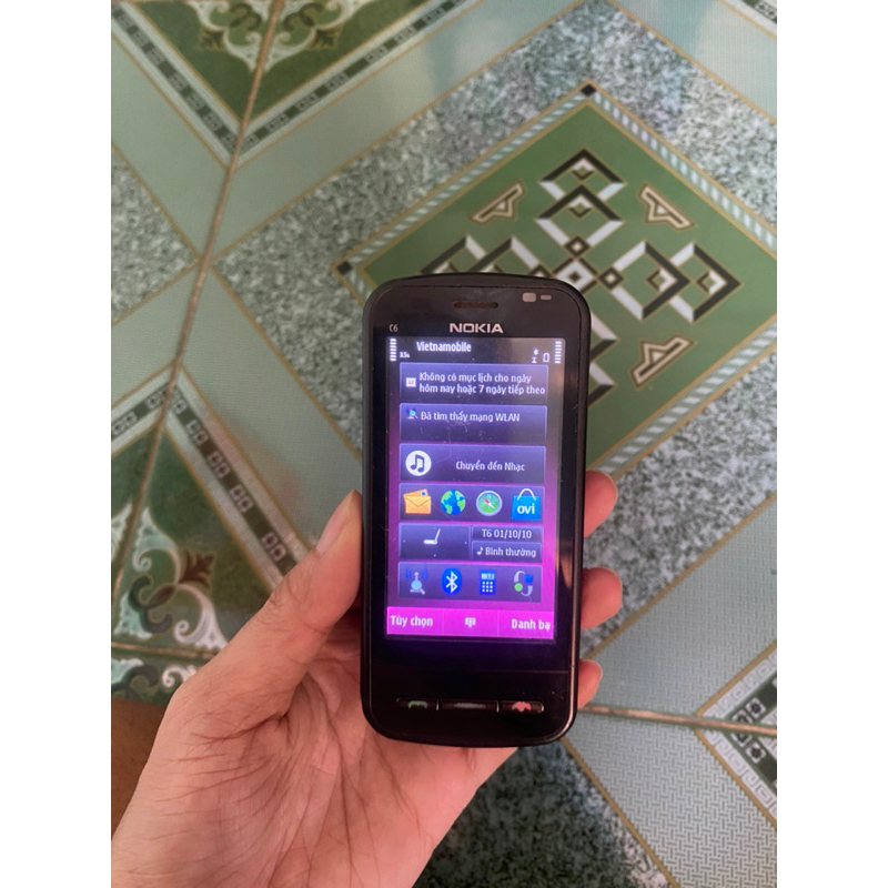 Xác điện thoại Nokia C6 00 zin lỗi 2 phím
