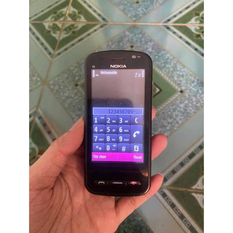 Xác điện thoại Nokia C6 00 zin lỗi 2 phím