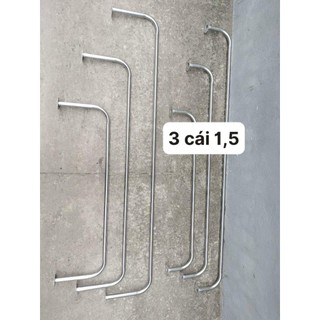 Giá treo quần áo U gắn tường inox 304 không han rỉ, khung U, kệ treo