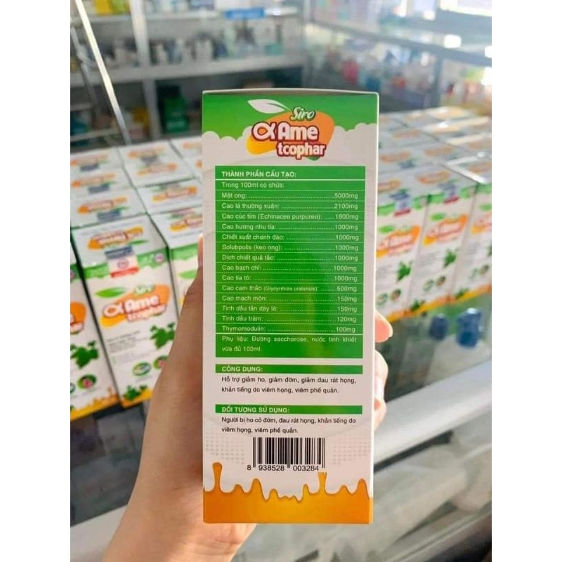 Siro giải cảm, giảm ho SIRO&AME TCOPHAR 100ml