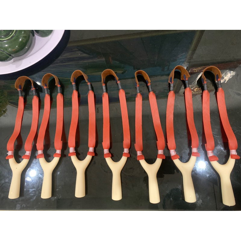 Ná thun bắn sỏi đá chất liệu ABS cột sẵn dây dày 2mm y hình