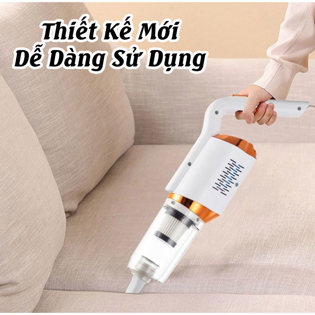 Máy hút bụi cầm tay không dây GrownTech pin sạc nhanh đa năng cao cấp hút quét lau gầm giường, ô tô, sofa BH 5 năm