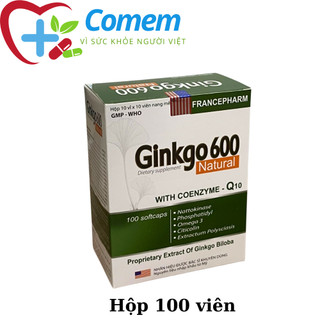 GINKGO 600 giảm các triệu chứng đau đầu hoa mắt chóng mặt chóng mặt ,rối loạn tiền đình