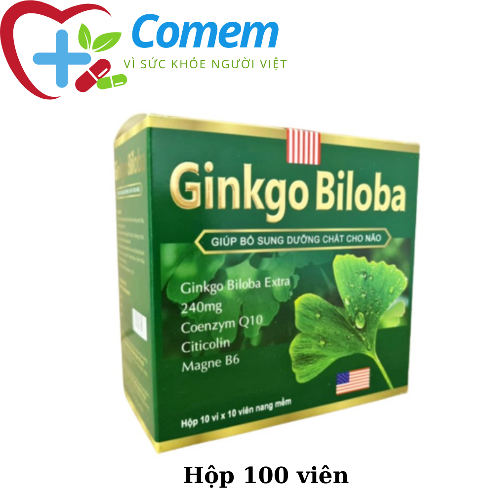 Viên uống bổ não GINKGO BILOBA 240mg – HỘP 100v