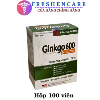 GINKGO 600 giảm các triệu chứng đau đầu hoa mắt chóng mặt chóng mặt ,rối loạn tiền đình