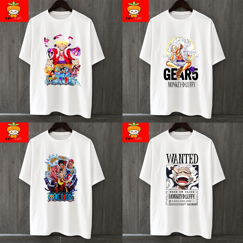 Áo One Piece - Áo Anime in Luffy Gear 5, D.Ace, Zoro, Sanji cực ngầu Vải Mềm mịn
