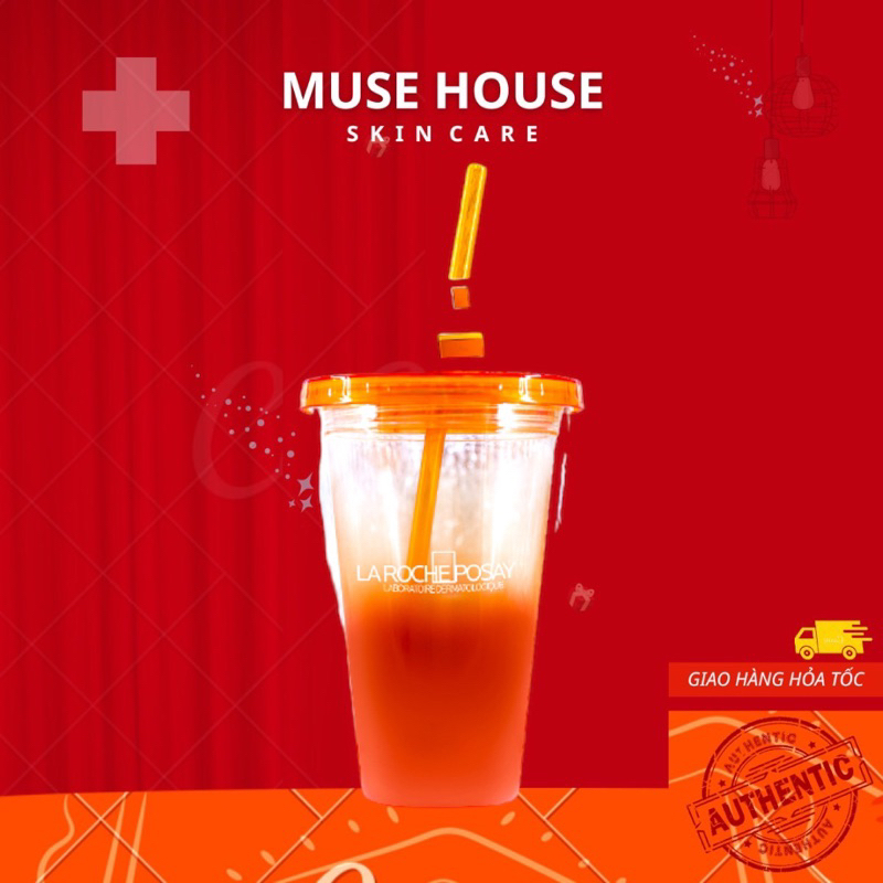 Ly đựng nước cao cấp màu cam tiện lợi La Roche Posay