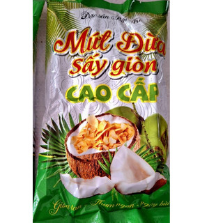 Dừa khô sấy giòn đặc sản Bến Tre thơm ngon giòn gói 200g
