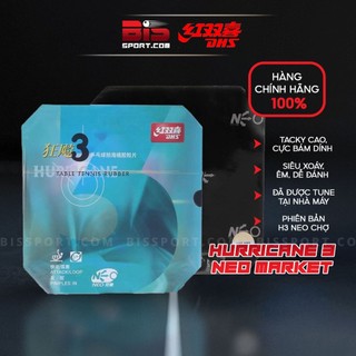Mặt vợt bóng bàn dhs hurricane 3 chợ neo - hàng chính hãng