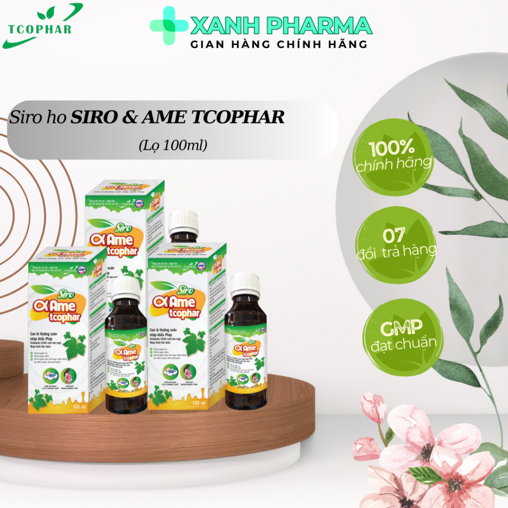 Siro giải cảm, giảm ho SIRO&AME TCOPHAR 100ml