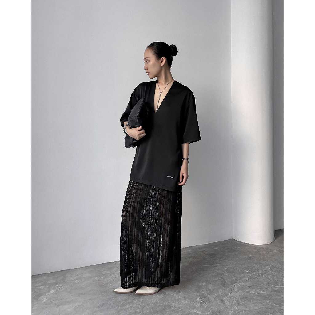 HIGHCHIC - Váy xuyên thấu - MUSSY SKIRT -  Chân váy xuyên thấu thiết kế sang trọng