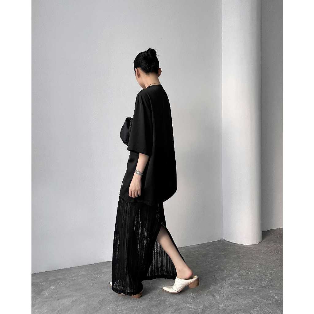 HIGHCHIC - Váy xuyên thấu - MUSSY SKIRT -  Chân váy xuyên thấu thiết kế sang trọng