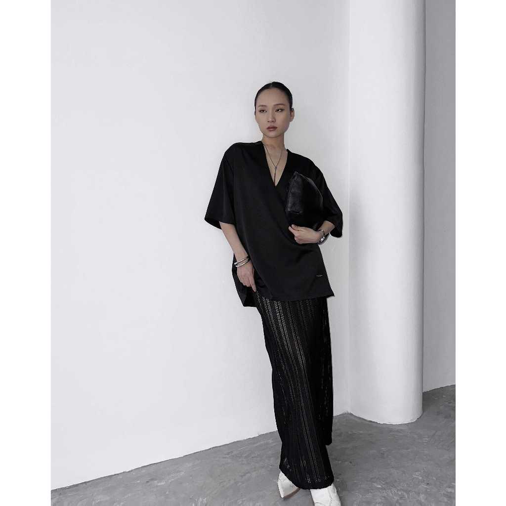 HIGHCHIC - Váy xuyên thấu - MUSSY SKIRT -  Chân váy xuyên thấu thiết kế sang trọng