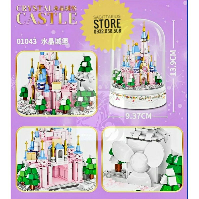 Bộ Xếp Hình NanoBlock 01043 Lắp Ráp Lâu Đài Music Box