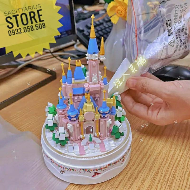 Bộ Xếp Hình NanoBlock 01043 Lắp Ráp Lâu Đài Music Box