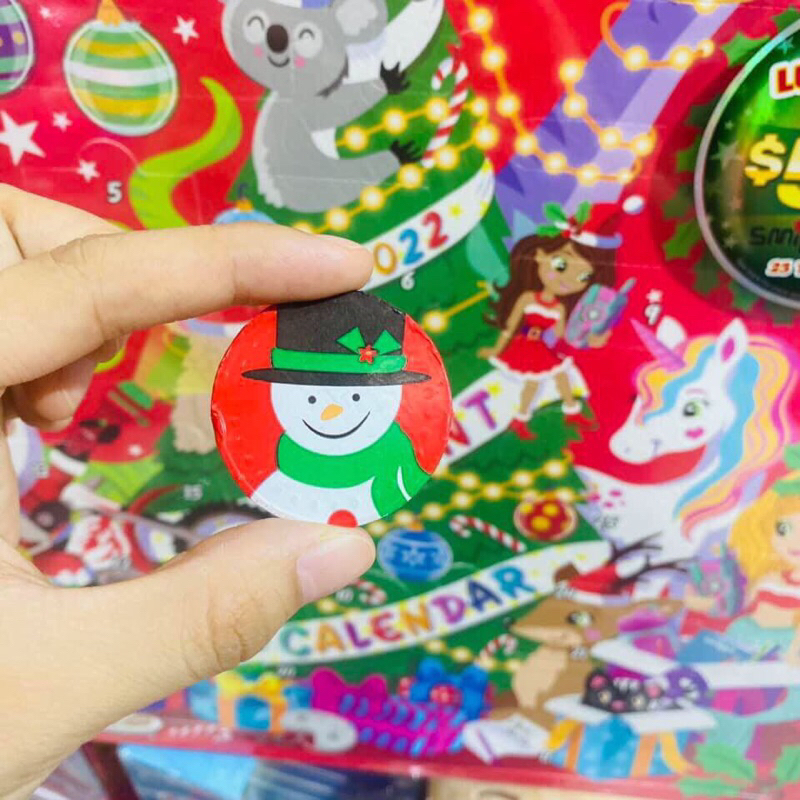 Túi lưới chocolate đồng xu noel hàng úc