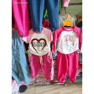 Bộ cotton cho bé gái
