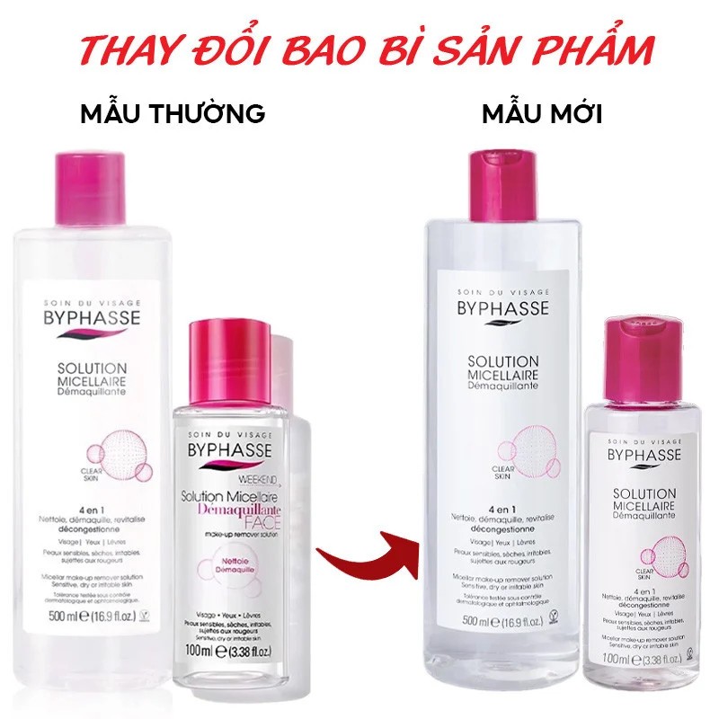Nước Tẩy Trang Byphasse Solution Micerallaire Face 500ml | BigBuy360 - bigbuy360.vn