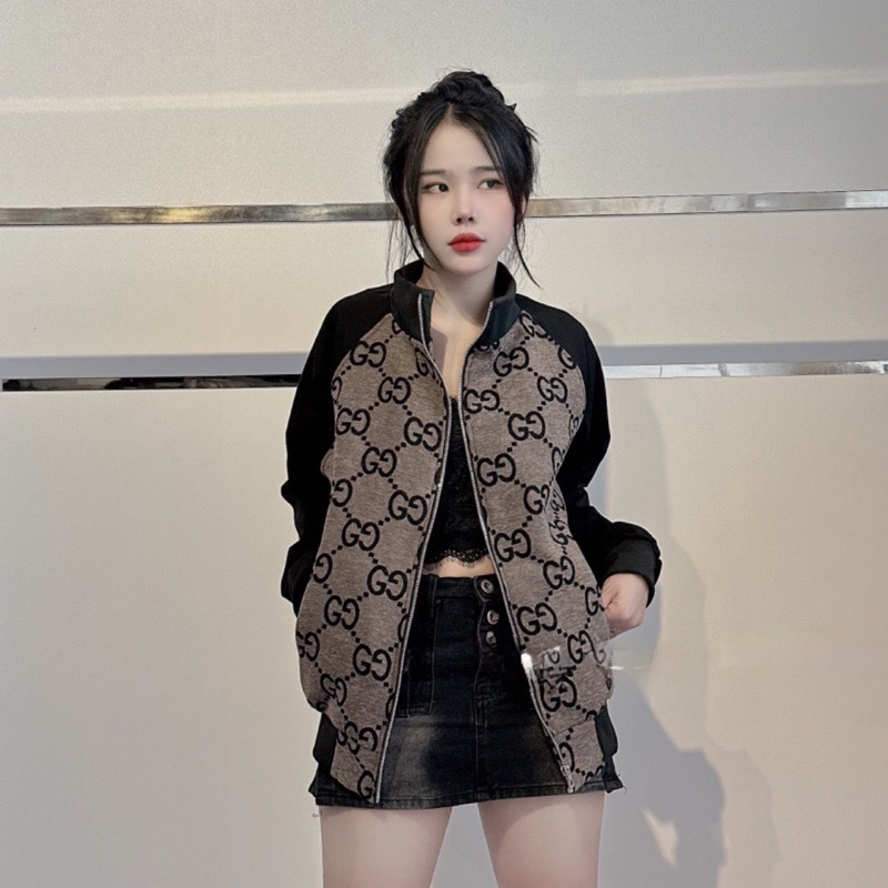 Áo khoác in GG phối tay Haiphuc