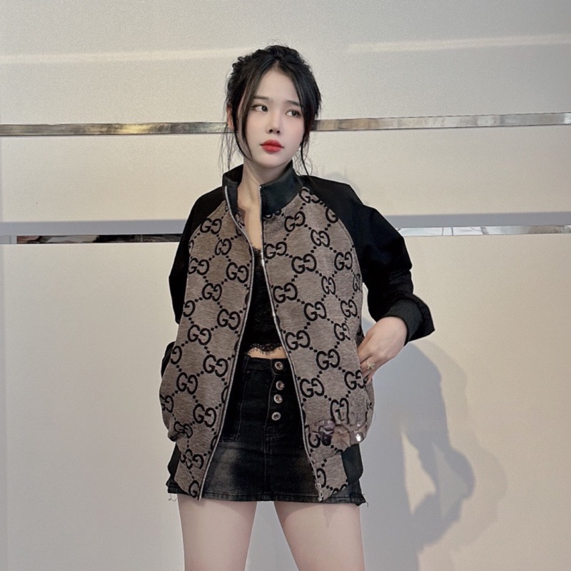 Áo khoác in GG phối tay Haiphuc