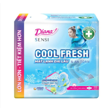 Băng vệ sinh Diana Sensi Cool Fresh siêu mỏng có cánh