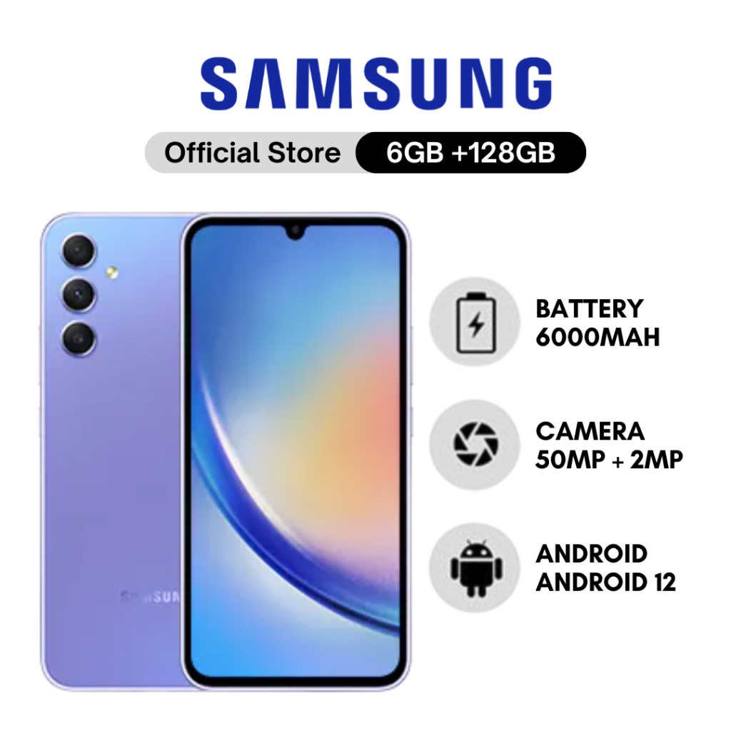 Samsungg A34 5G 512GB ROM + 12GB RAM Có chức năng Facelock 6.5 MÀN HÌNH IPS LCD * Điện thoại thông minh nhập Gkhẩu mới
