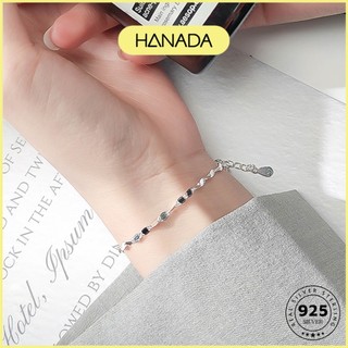 Lắc tay bạc 925 dây trơn đơn giản vòng tay nữ hanada 0957 f15