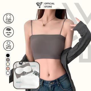 Áo lót không gọng nữ, áo bra đúc su hai dây có mút ngực GenY chất vải mềm mịn, độ co giãn tốt Bra5
