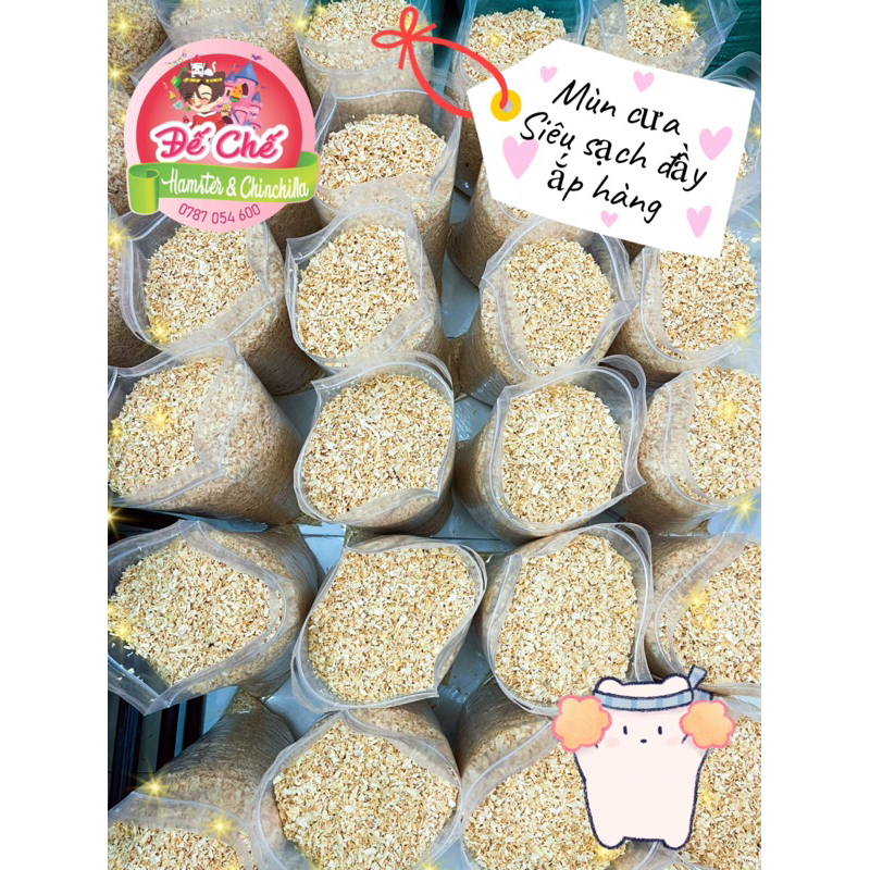 Mùn cưa lót chuồng siêu sạch bụi cho Hamster