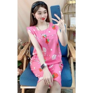 Đồ bộ nữ lửng lụa hàn châu mát mẻ mặc nhà