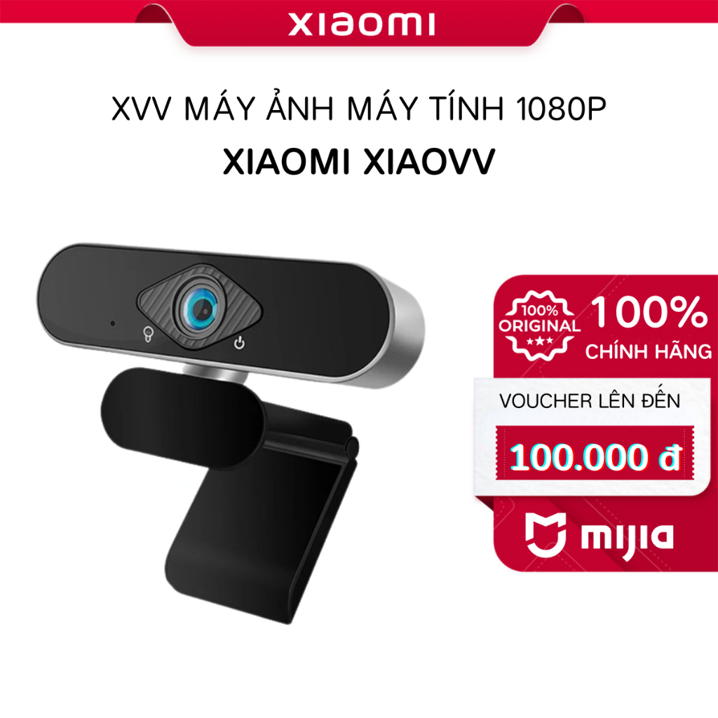 Webcam Máy Tính-Latop-Có Mic Full HD 1080P, Webcam Xiaomi Xiaovv-Học Online Qua ZOOM, Trực Tuyến - M