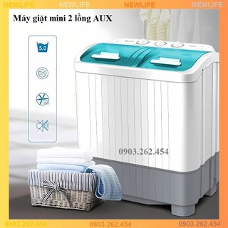 Bảo hành 24 tháng - Máy giặt mini - Máy giặt mini AUX 2 lồng, khối lượng giặt 3kg, máy giặt cho trẻ sơ sinh _ TE0006
