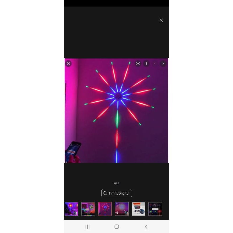 ĐÈN LED PHÁO HOA DÁN TƯỜNG  213 KIỂU NHÁY CÓ ĐIỀU KHIỂN TỪ XA