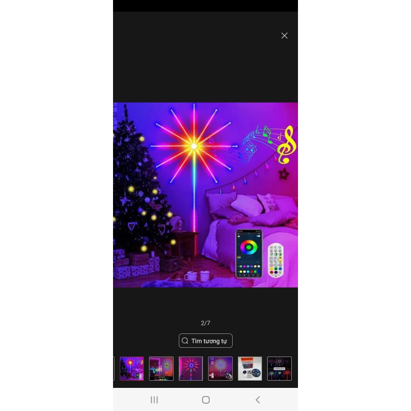 ĐÈN LED PHÁO HOA DÁN TƯỜNG  213 KIỂU NHÁY CÓ ĐIỀU KHIỂN TỪ XA