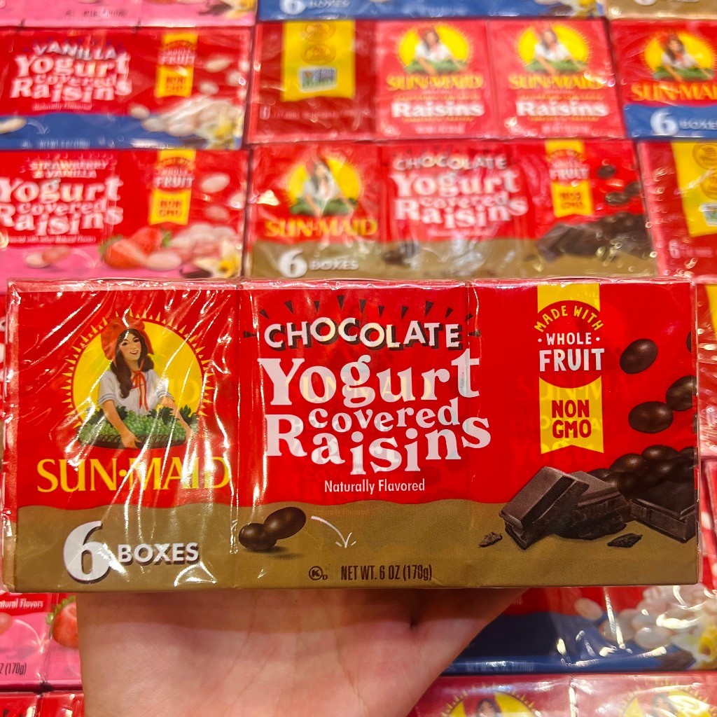 Raisin Sun- Maid Yogurt Covered 6 Boxes 170G