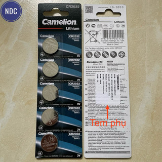 [Chính Hãng]Vỉ 5 Viên Pin Camelion CR2032 Cho Remote Mibox 3c, CMOS, Máy tính cằm tay,..