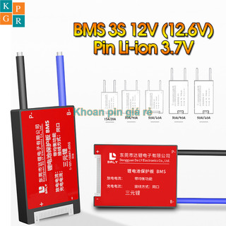 Mạch 3s 12v daly bảo vệ pin li-ion 3.7v
