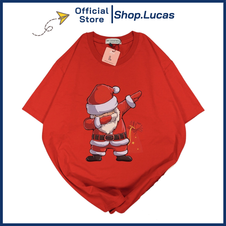 Áo thun noel giáng sinh 2024 áo đồng phục gia đình và cho bé mẫu ông già - shop.lucas