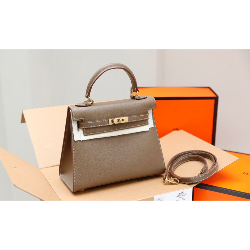 Túi Xách Hermes Kelly Size 25 Trắng Đen Hồng Xanh Nâu Ghi  -  By Anh Dinh Phuong