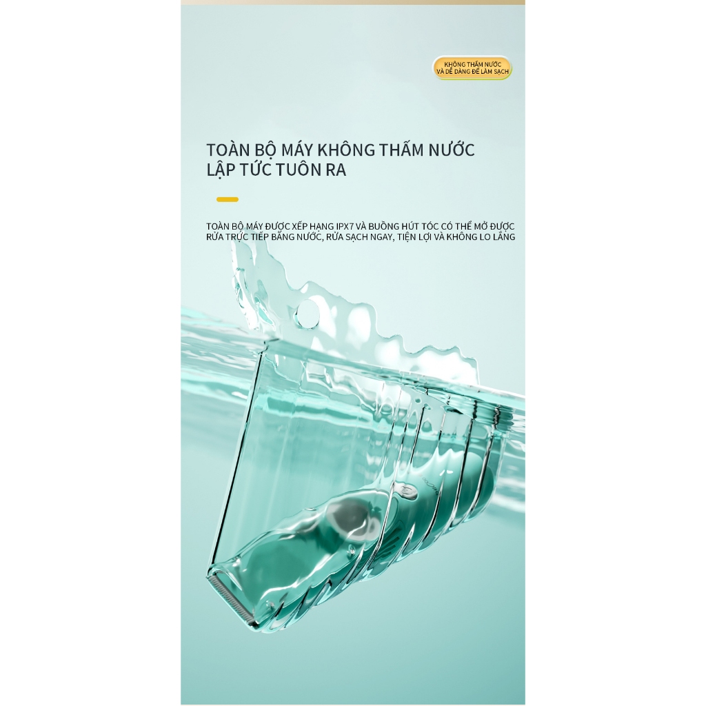 Bộ 11 món Tông Đơ Cắt Tóc Cho Bé Động Cơ âm trầm - Lực Hút Tóc Mạnh Cao Cấp Cho Bé Và Gia Đình-