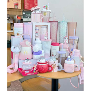 [Chính Hãng] Ly Starbucks Giáng Sinh noel năm 2023 bst màu hồng ngọt ngào dễ thương.